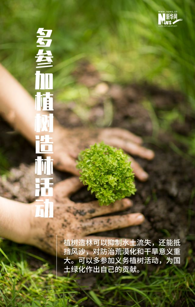助力荒漠化防治，從身邊的這些小事做起
