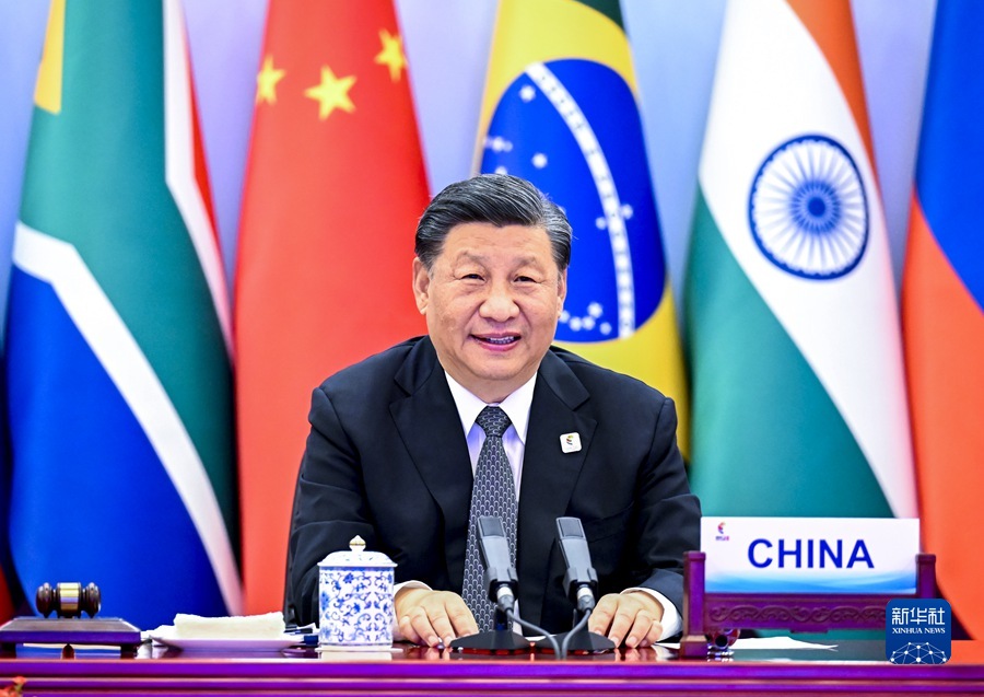 金磚國家領導人第十四次會晤舉行 習近平主持會晤并發(fā)表重要講話 強調構建更加全面、緊密、務實、包容的高質量伙伴關系 開啟金磚合作新征程