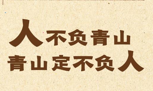 聲動新時代｜“人不負青山，青山定不負人”