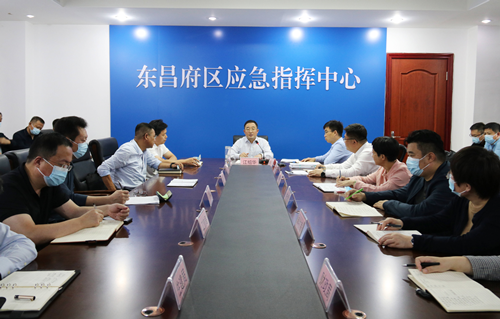 東昌府區(qū)組織收聽收看全市國慶節(jié)期間安全工作調(diào)度視頻會(huì)議  江紹華對(duì)東昌府區(qū)工作進(jìn)行安排部署