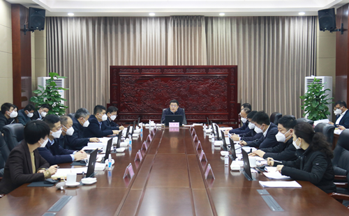 東昌府區(qū)委常委會會議召開