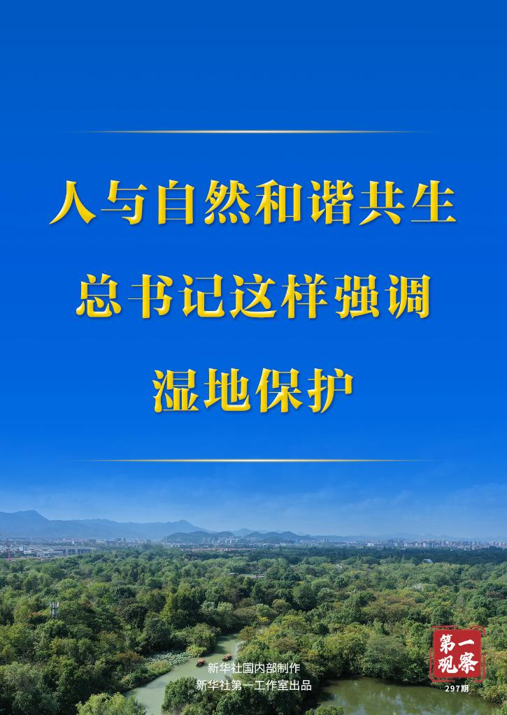 第一觀察丨人與自然和諧共生，總書記這樣強調(diào)濕地保護