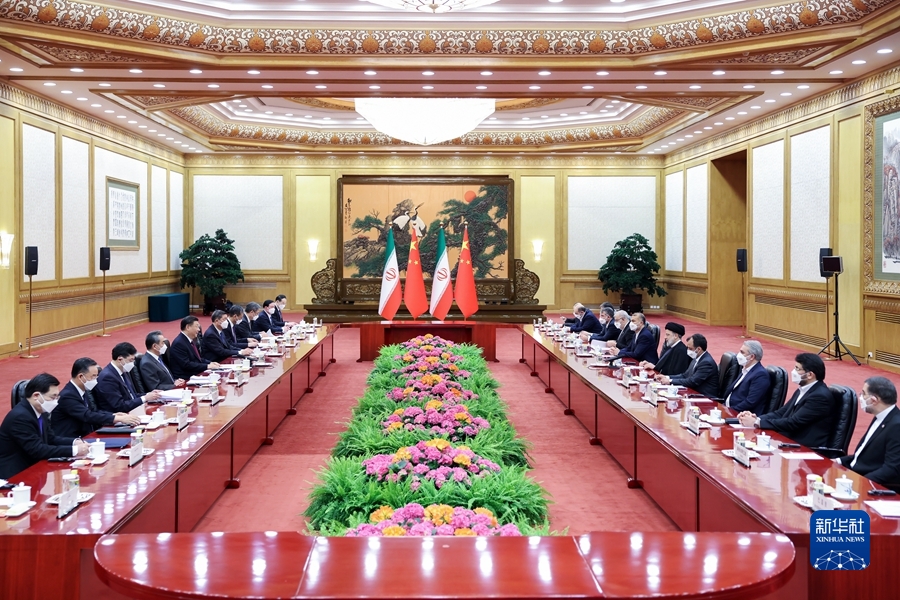 習(xí)近平同伊朗總統(tǒng)萊希舉行會談