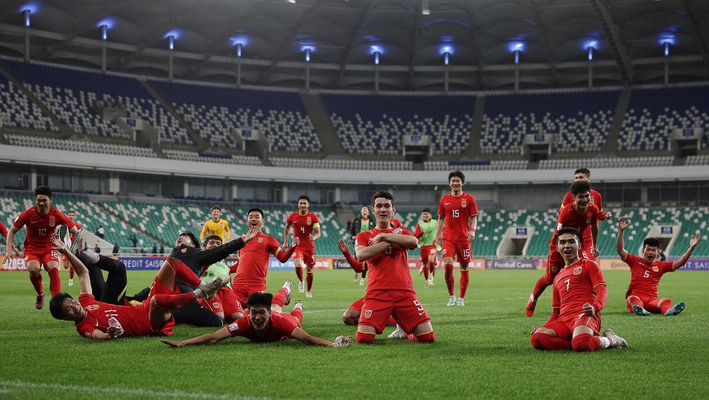 U20男足亞洲杯：中國隊2:0戰(zhàn)勝衛(wèi)冕冠軍沙特隊
