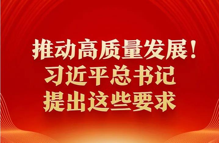 推動高質(zhì)量發(fā)展！習(xí)近平總書記提出這些要求