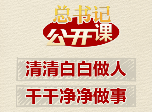 總書記“公開課”｜清清白白做人、干干凈凈做事