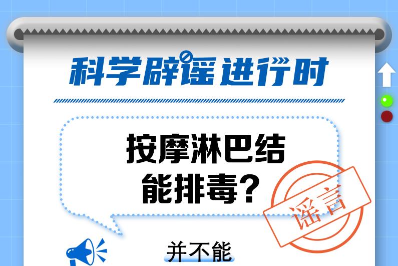 中新真探：注意！按摩淋巴結并不能排毒