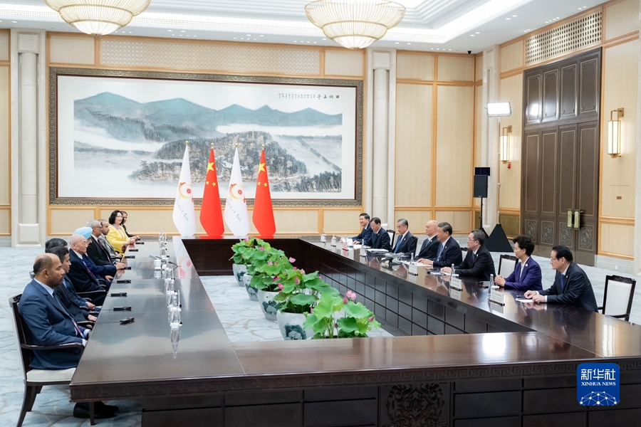 習(xí)近平會見亞洲奧林匹克理事會代理主席辛格