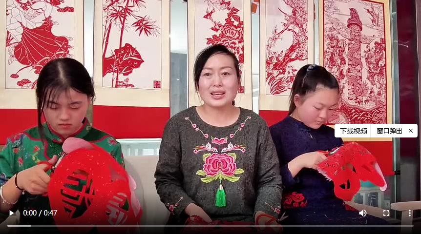 聊城市冠縣：非遺剪紙話龍年 傳承文化賀新春
