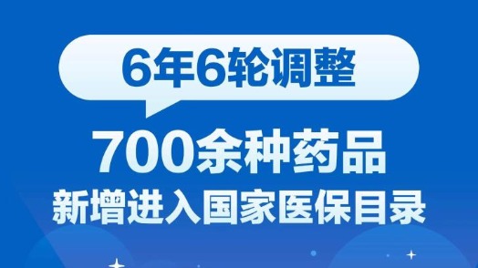 6年6輪調(diào)整！700余種藥品新增進(jìn)入國家醫(yī)保