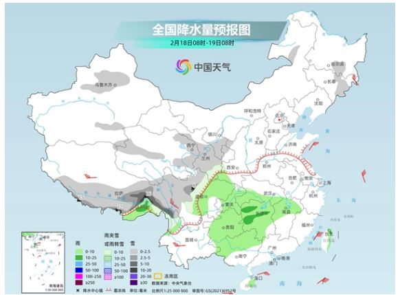 今后三天南方持續(xù)陰雨 北方雨雪增多 全國天氣→