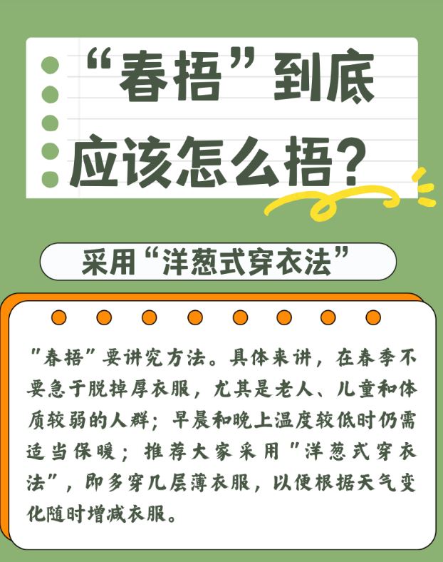健康中國(guó)｜“春捂”到底應(yīng)該怎么捂？