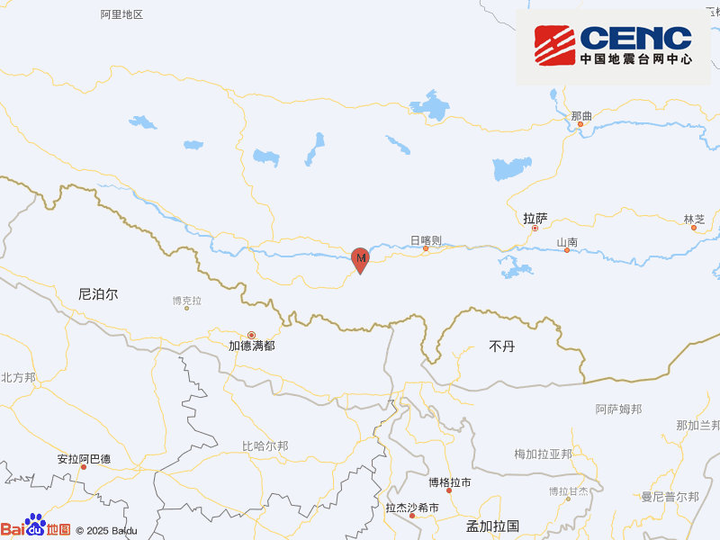 西藏拉孜發(fā)生5.5級地震 震感明顯